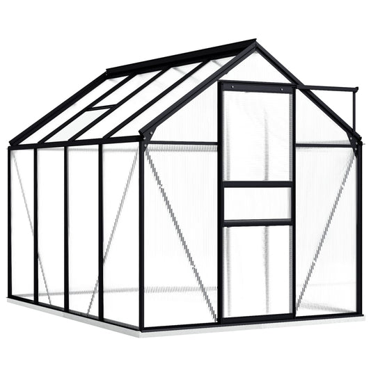 Margot Greenhouse with Base Frame Anthracite Aluminium 4.75 m²