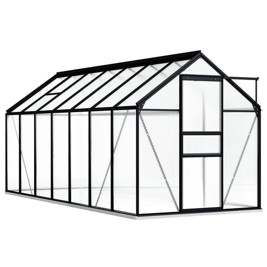 Margot Greenhouse with Base Frame Anthracite Aluminium 8.17 m²