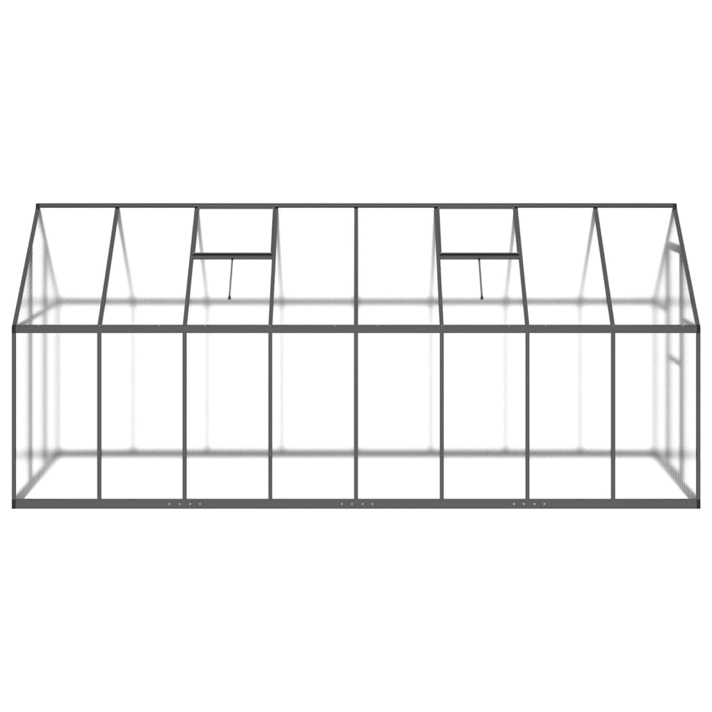 Howard Greenhouse with Base Frame Anthracite 445x169x195 cm Aluminium