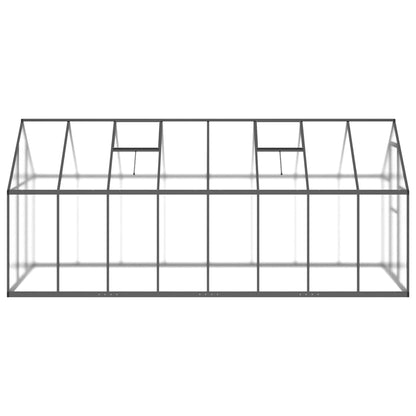 Howard Greenhouse with Base Frame Anthracite 445x169x195 cm Aluminium