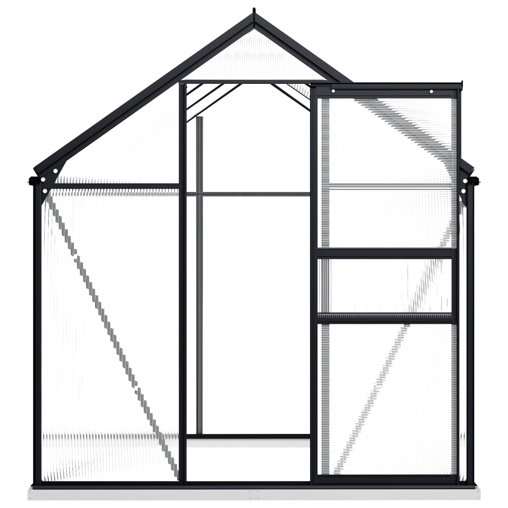 Margot Greenhouse with Base Frame Anthracite Aluminium 3.61 m²