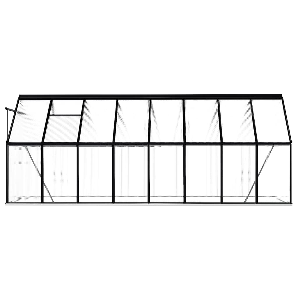 Margot Greenhouse with Base Frame Anthracite Aluminium 9.31 m²