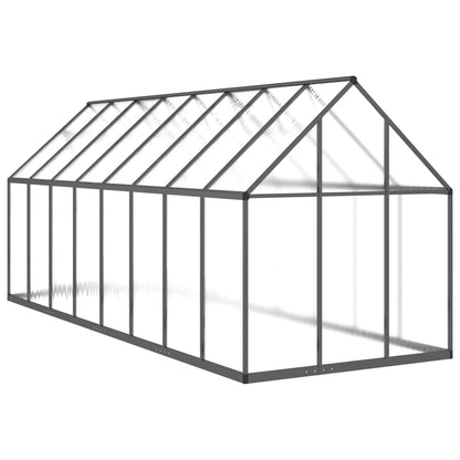 Howard Greenhouse with Base Frame Anthracite 445x169x195 cm Aluminium